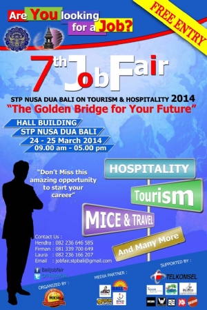 7th Job Fair - STP NUSA DUA BALI ON TOURISM & HOSPITALITY 2014 